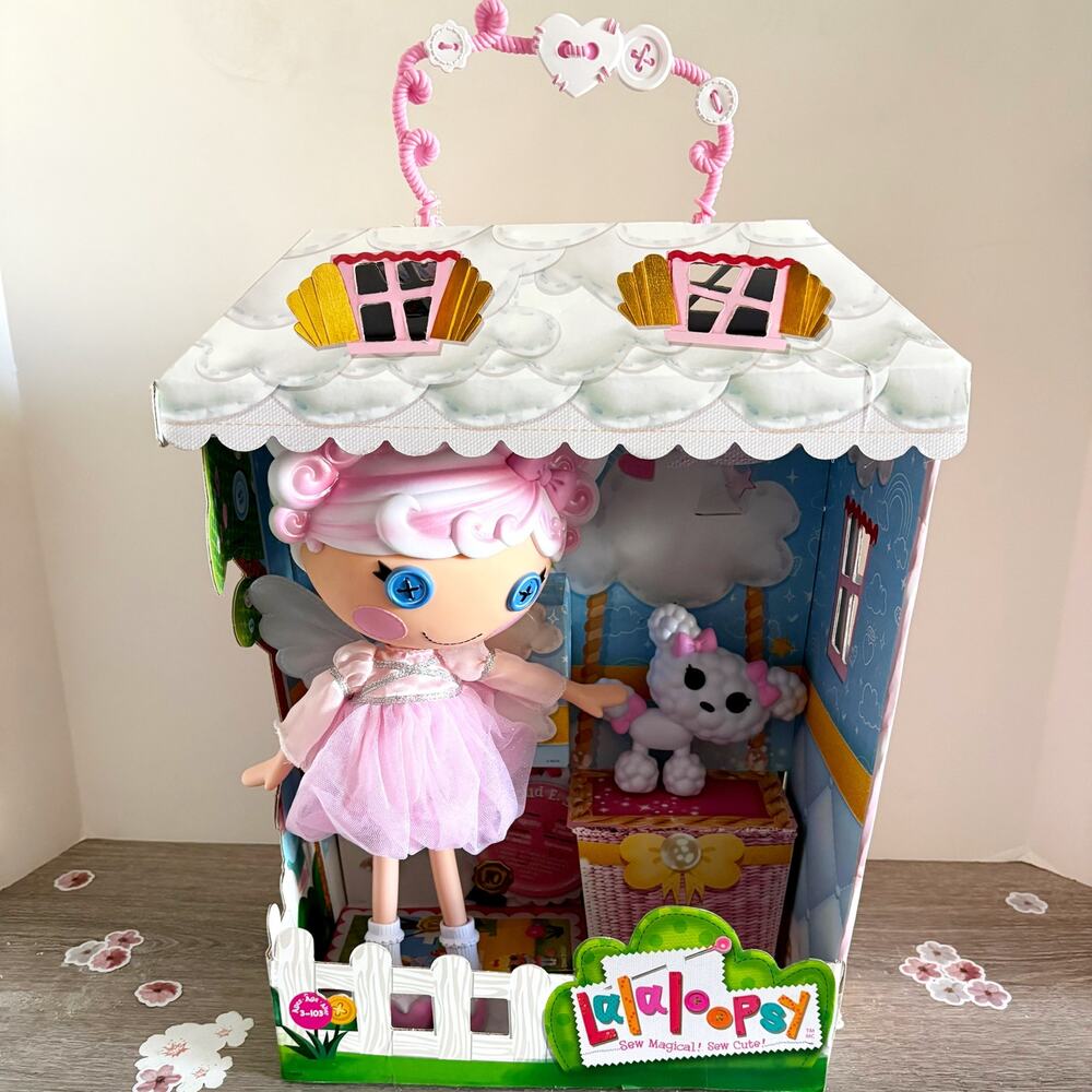 NEW Lalaloopsy Cloud E Sky Large 13” Angel Doll with Pet Poodle - RARE